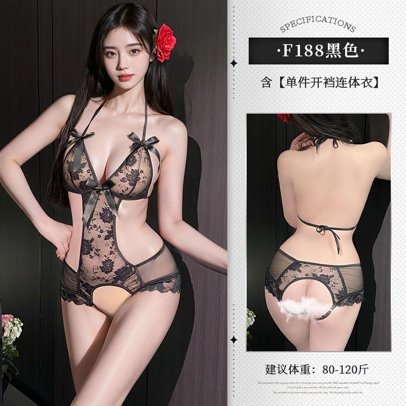 Open Crotch Free Catties Large Size Fat Sister Erotic Underwear Sexy Pure Desire Uniform Lace Seduction Pajamas 18