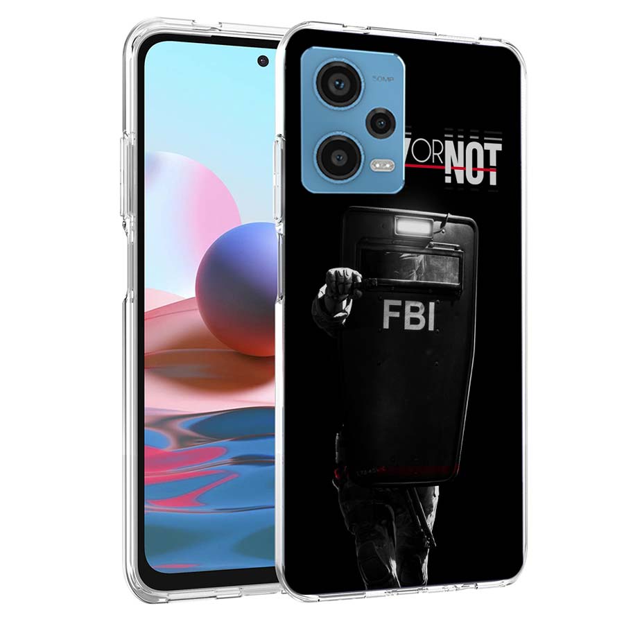 Police FBI Phone Case For Redmi Note 13 12 14 15 Pro Plus 13R 11 11T 11E 11S 10 Pro 10S 9 9S Cover Cell Clear TPU Capa Cases Sho