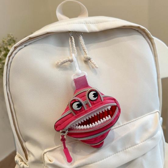 Mini Coin Purse Cute Big Mouth Coin Pouch Fun Zippered Coin Bag for Earbuds Lipstick Trendy Bag Accessory