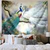 Peacock In The Forest Tapestry Room Decoration Wall Hanging for Living Room Bedroom, dormitory, Birthday and Christmas gifts