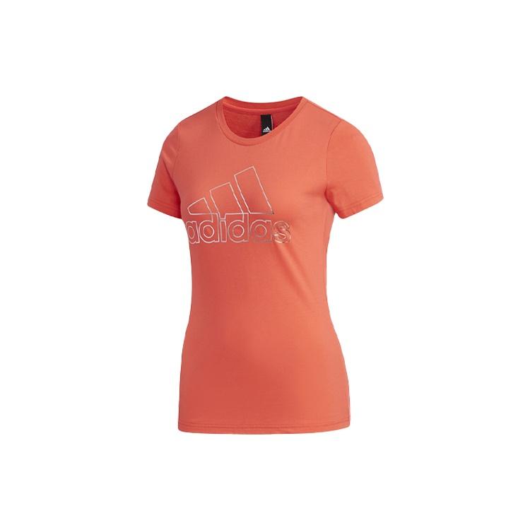 (WMNS) adidas Sports Stylish Pullover Round Neck Short Sleeve Pink Women s FJ1108 S