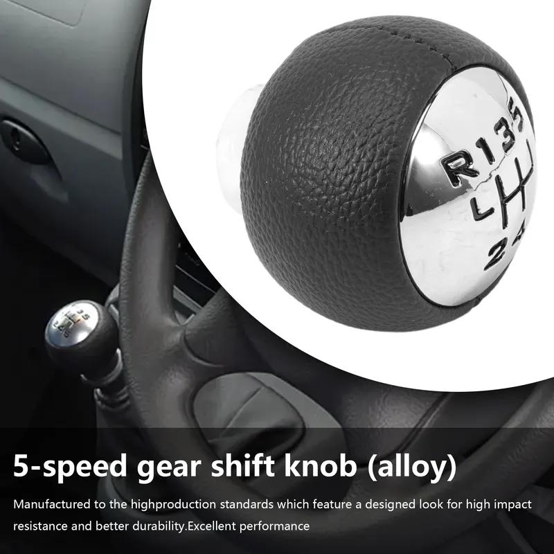 5 Speed Gear Shift Knob Compatible with Fiat Scudo 2 II 2007-2016 Chrome