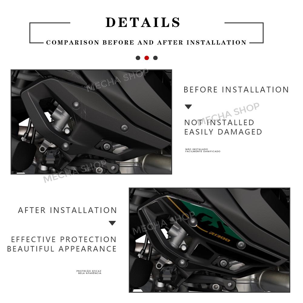 R1300GS Accessories Stickers Heel Protector For R 1300 GS 2023 - Motorcycle 3D Epoxy Decal Protection Kit