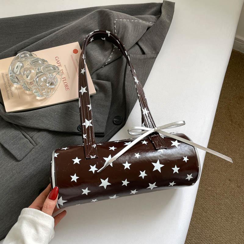 Bolso de Mano para el Trabajo, Bolso Almohada de Puntos, Bolso de Hombro con Correa