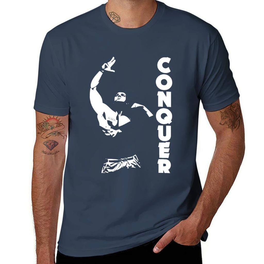 T-shirt Zyzz Conquer Asciugatura Rapida T-shirt per Sport all'Aperto