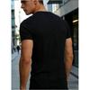 Herren Casual T-Shirt, Print Rundhalsausschnitt Kurzarm, Lockerer Schnitt Leichte Dehnung für Training Laufen Fitnessstudio, Maschinenwaschbares Atmungsaktives Oberteil für Erwachsene