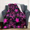 1pc Pink Star Pattern Blanket Warm, Cozy, And Soft, Suitable for Sofas, Beds, Cars, And Office Use.Perfect for Camping And Travel, Making It a Great G