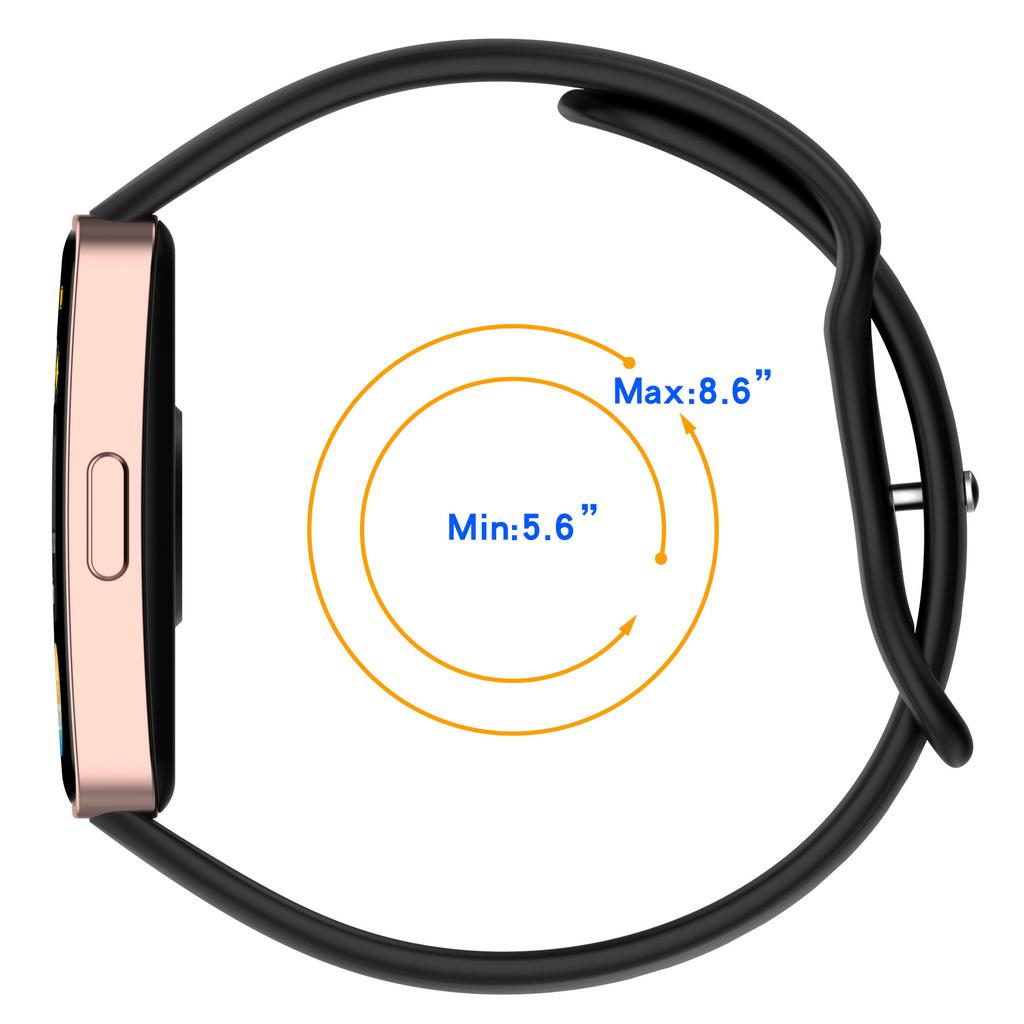 Silicone Watch Strap for Huawei Band 9 NFC/9/8 NFC/8 Slim Fit Figure 8 Wrist Band