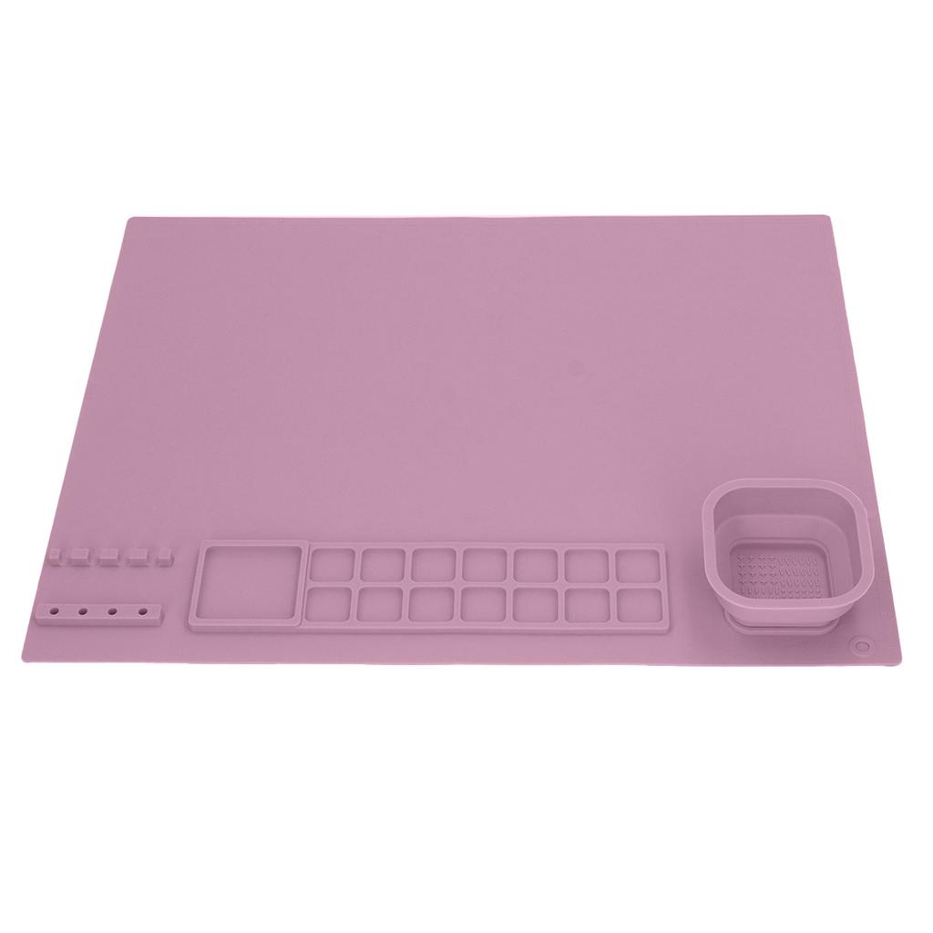 Tappetino da Pittura in Silicone con Tazza   Coltiva il Talento Artistico Facile da Pulire Tappetino Artistico in Silicone per Ragazzi Ragazze Materiali Artistici