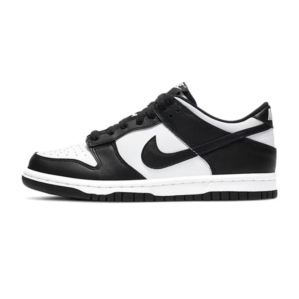 Nike Dunk Cushioning, Wear Resistant Low top Skateboard Shoes Men's Black White DD1391-100(Team152-)