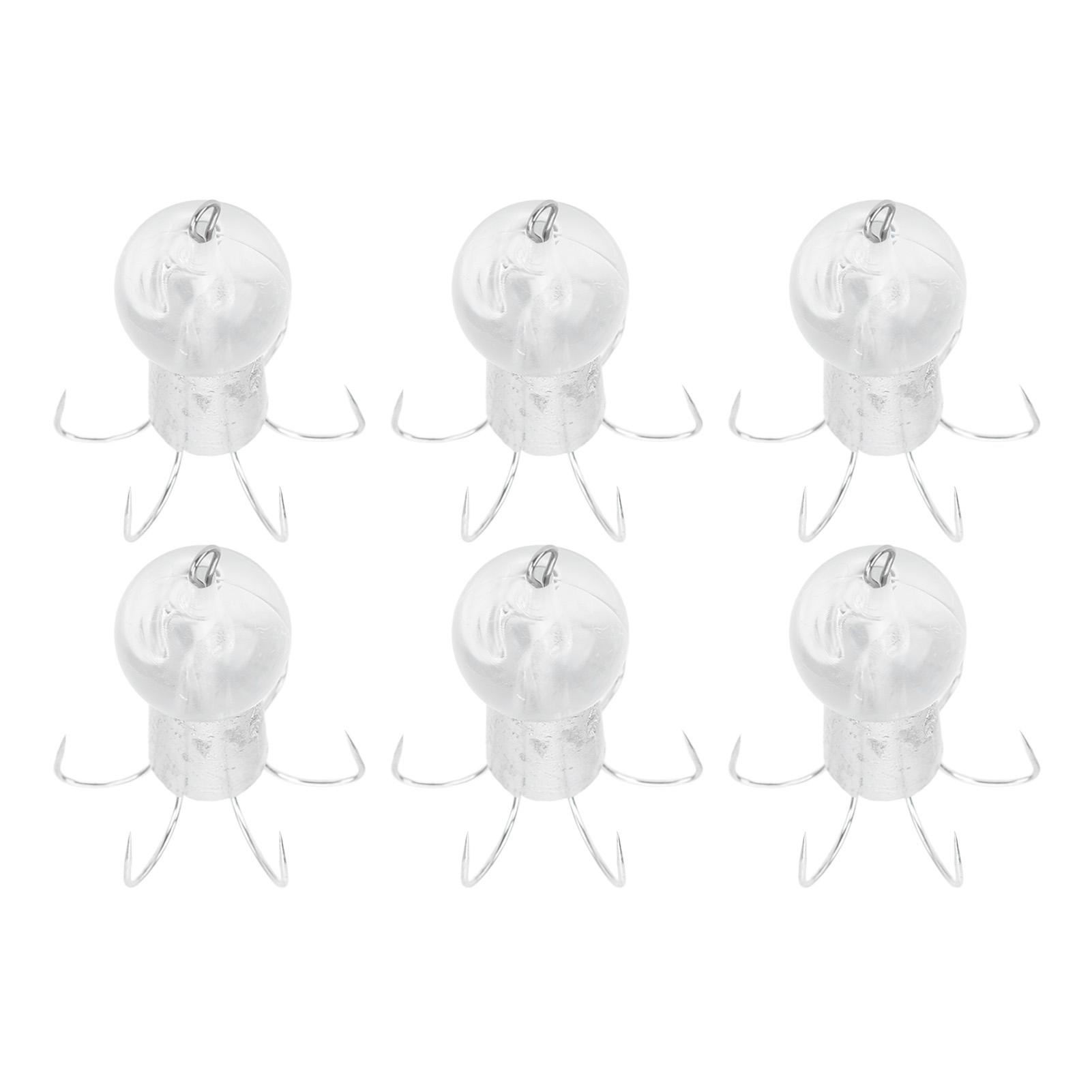 

6pcs Squid Hook 6 Needle Stainless Steel Lifelike Squid False Bait Hook for S Fishing