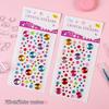 Educational Shiny Princess Gem Stickers for Girls - Crystal Diamonds Cartoon Dress-up Rewards