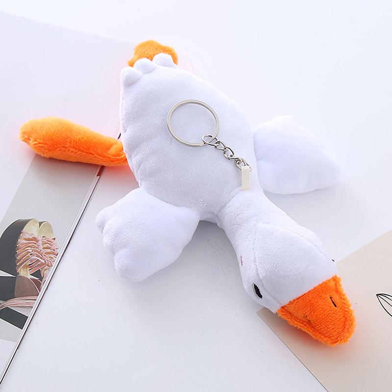 20Cm Cartoon Goose Plush Keychain Goose Pendant Plush Toys For Women Girls Boys Toy Doll Bag Accessories Car Keyring Gifts