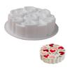 Silicone Cake Mold Flexible Food Grade Baking Mold for Oven And Freezer Non-Stick Heart Shape Dessert Mold for Mousse Cookies Jelly