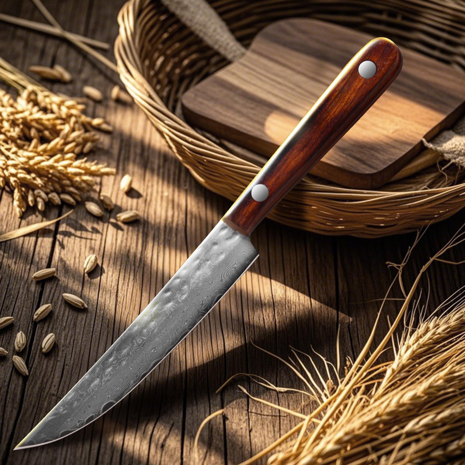 

Ножи для стейка из дамасской стали, острые ножи для чистки фруктов, обвалочные ножи, бытовой кованый кухонный нож, рождественский подарок