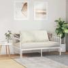 Back Cushion Cream 120 x 50 cm Cord Fabric