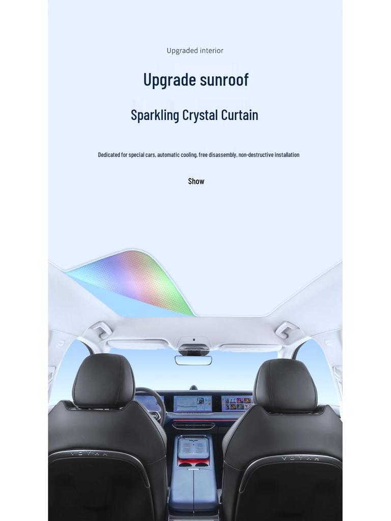 Lantu 2021 FREE Sunroof Ice Crystal Heat Insulation & Privacy Sunshade Board