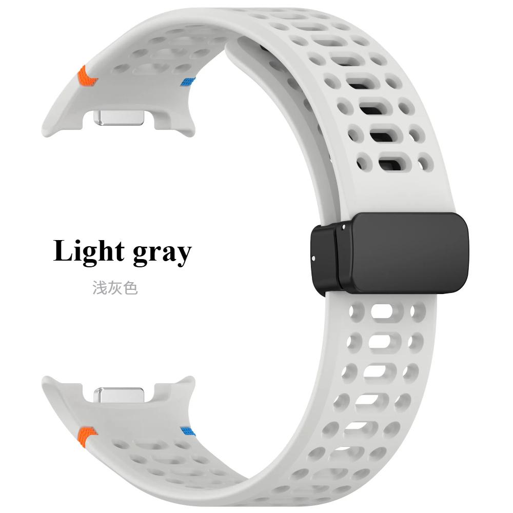 Magnetic Silicone Watch Buckle Strap for Samsung Galaxy Watch 8 Classic 46mm Band for Galaxy Watch 8 44mm 40mm Accessories