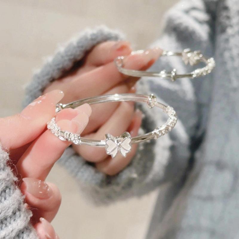 Flowering Bow Bracelet Female Niche Design Sweet Girl On the Run Princess Adjustable Bracelet