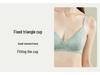 French Lace Push-Up Triangle Bra - Seamless, Thin Straps, Anti-Sagging Design for Women
