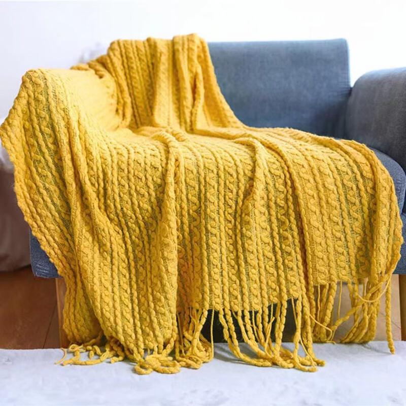 Knitted Sofa Throw Blanket