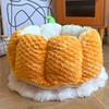 Pumpkin Cat Bed 16.5/19.7 In Soft Fleece Pet Mat Warm Dog