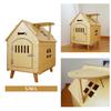 Wooden Pet House Breathable Dog Crate for Cat Puppy Small Medium Dogs