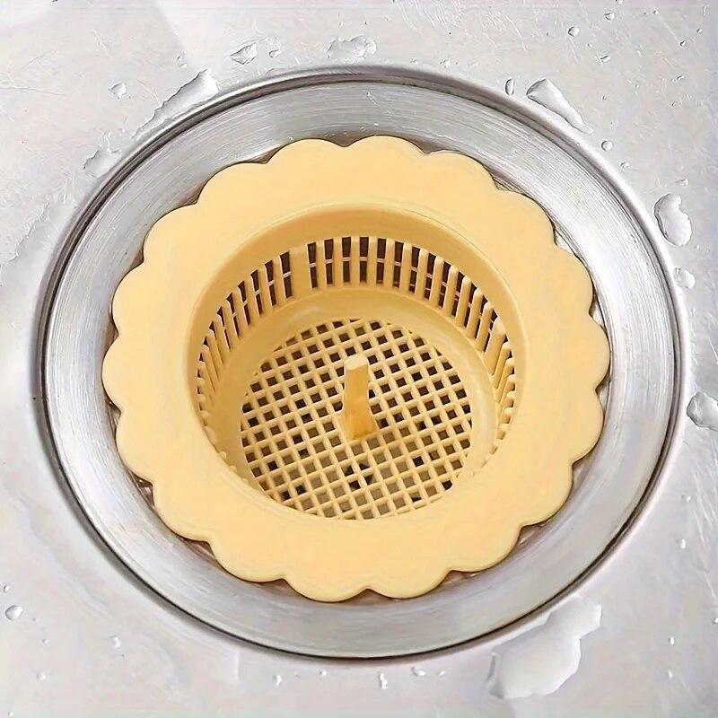 1pcs Durable Plastic Sink Strainer Kitchen Sink Filter Kitchen Bathroom Tools Perfect For Kitchen Bathroom Sinks