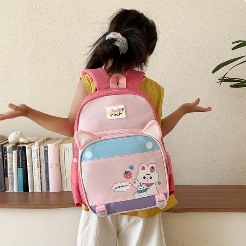 12inch Cute Nylon Backpack Large Capacity Multi-Pocket Student School Backpacks Cartoon Mochilas Pre-School Nursery Bag Travel