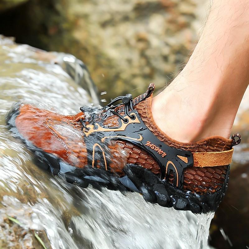 Plus Size 39-50 Hiking Trekking Sneakers Men Quick Dry Water Aqua Shoes Non Slip Breathable Outdoor Sport Shoes