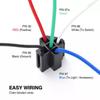 6pcs 30A Fuse Relay Switch Harness Set 12V DC 5-Pin SPST Automotive Relays Automobile Fuse Relay Switch Wiring Harness Kit