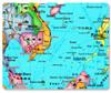 2024 China Wall Map Chart with Rod: 1.4m x 1.0-1.6m x 1.2m, No Splicing, for Office & Home