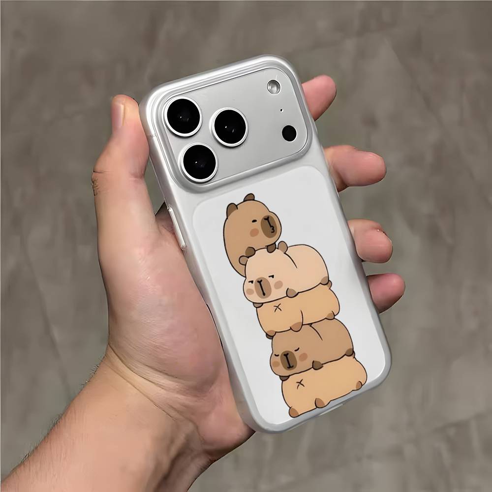 C-Conan Gray Wishbone Transparent White Phone Case For iPhone 17,16,15,14,13,12,11,Pro,Max,Plus Magnetic Wireless Charging iPhone11PROMAX