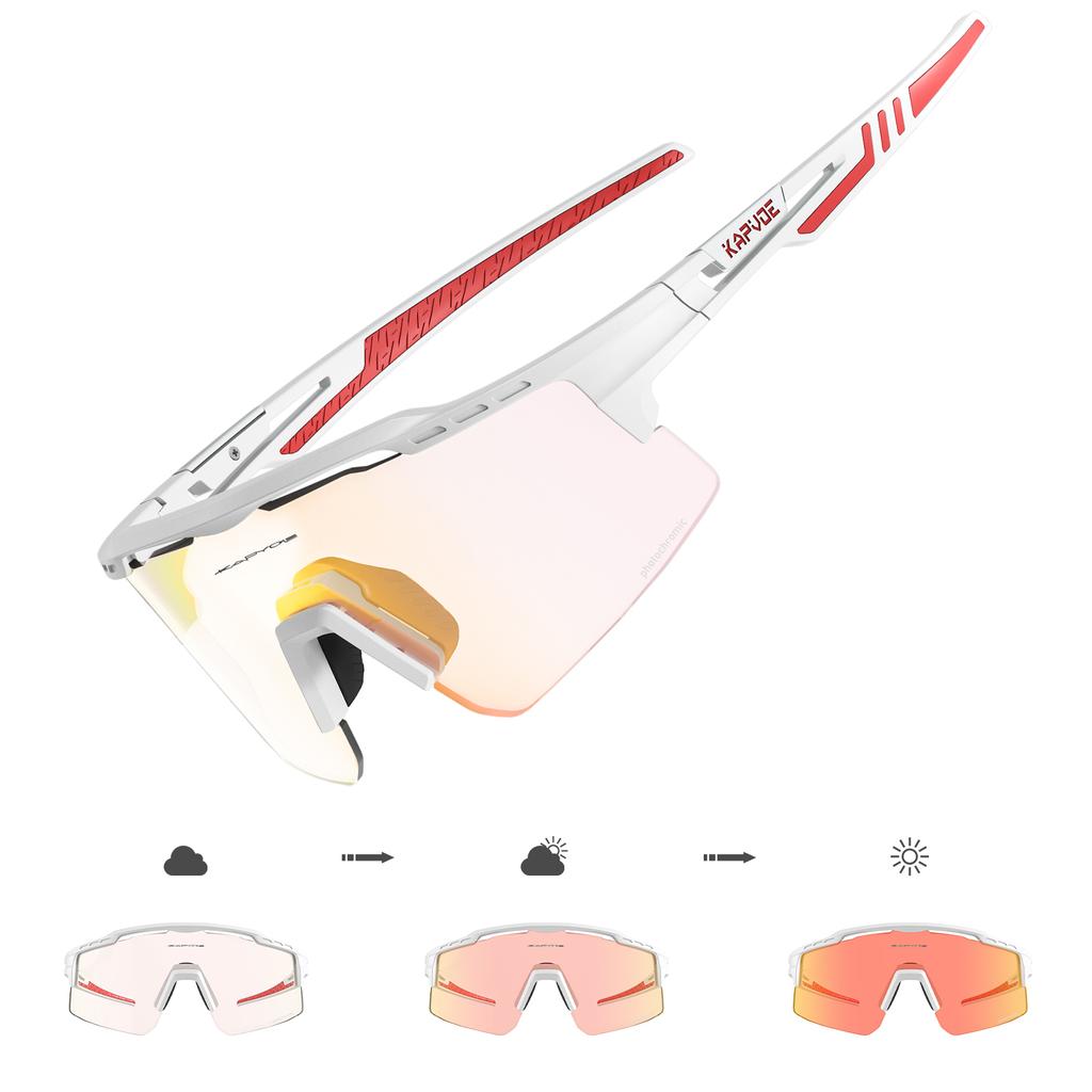 Pochromic Cycling Glasses UV400 MTB Cycling Sunglasses Man Bicycle Goggles Outdoor Bike Eyewear Sports Safety Glasses