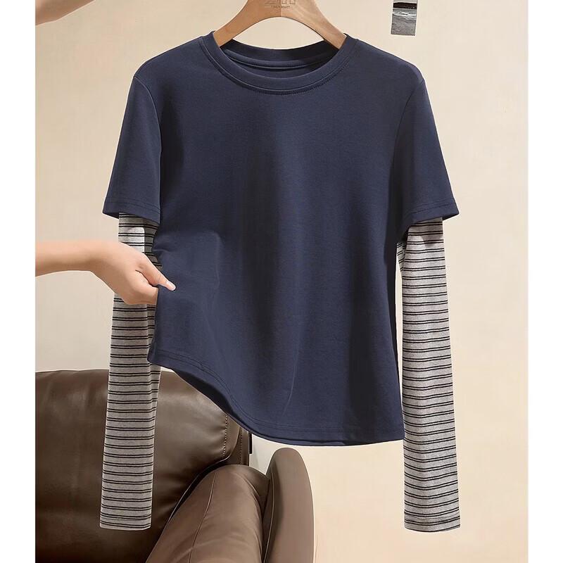 Women s Layered Look Long-Sleeve Pullover Top S