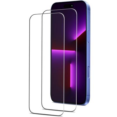 2PCS Displayschutz aus gehärtetem Glas für iPhone 16 Pro Max 15 Plus 14 13 Mini 12 11 X XS XR iPhone16 16Pro 16Plus Filmschutz Telefonzubehör