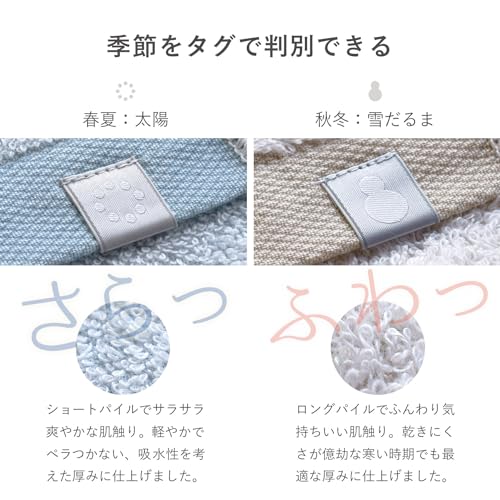 Tramparan Seasonal Towel Set - Oriori Face Towel, Autumn/Winter, 4-Piece Set (Dark Gray)