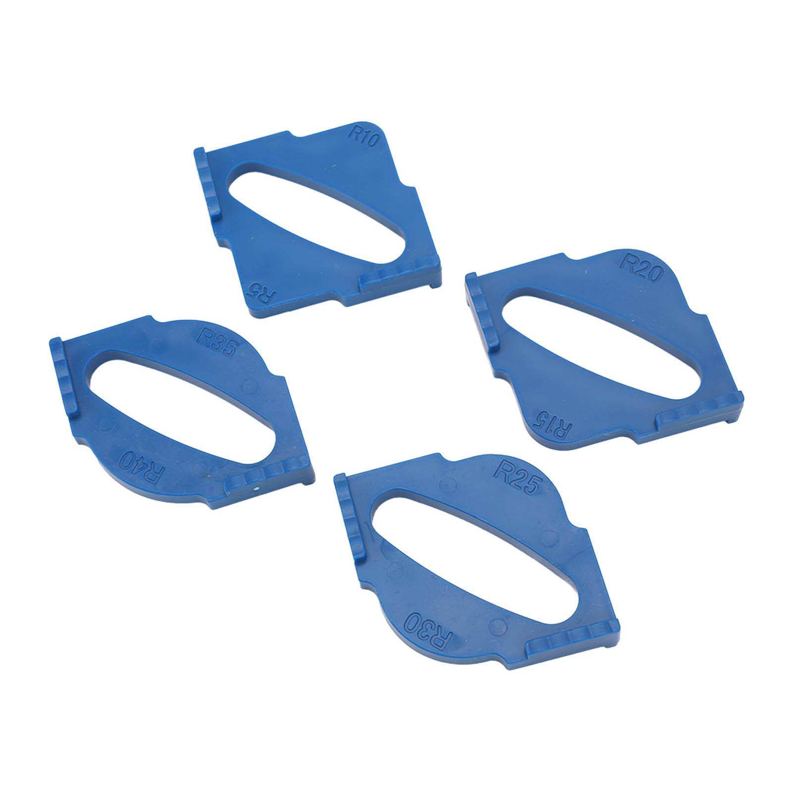 

4 шт. Шаблон для фрезера для скругления углов R5 R10 R15 R20 R25 R30 R35 R40