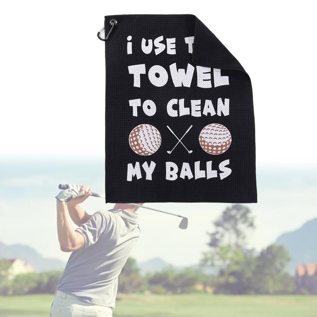 Golfs Cleaning Towel Microfibers Golfs Head Towel with Buckle Clip Golfs Towels for Golfs Bag Golfs Course Exercise Gym