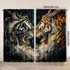 Spring Summer Dragon Vs Tiger Curtains Decorative Indoor Outdoor Use Fits Bedroom Living Room Office Sheer Made Of Polyester Great Window Treatment