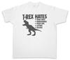 T-Rex hasst T-Shirt Tyrannosaurus Dinosaurier T Rex Lustige Arme Schmerz Ohne Fleiß Kein Preis Fitnessstudio