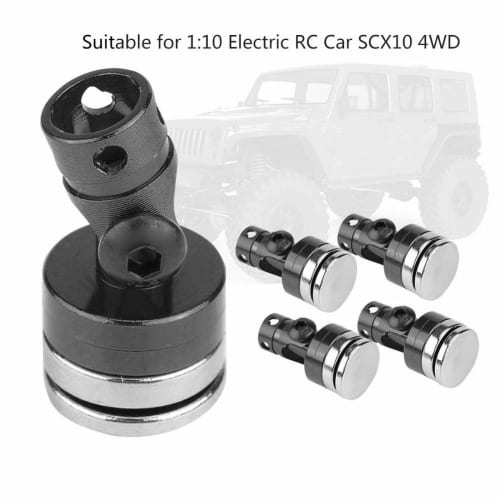 Jimdary Body Shell Mount Column, Body Mount, Magnetic Shell Post for RC Car SCX10 4WD 1:10 Electric RC Car (Black)