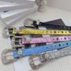 Sequined Belt for Women Fashion Waist Belt  Girl All Matching Belt for Teens Girl Western Vintage Belt Waistband
