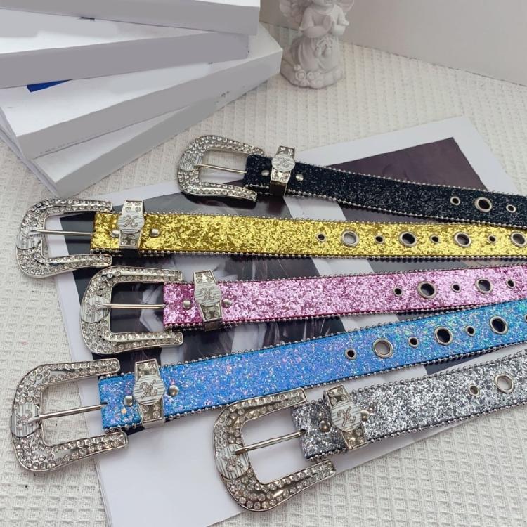 Sequined Belt for Women Fashion Waist Belt  Girl All Matching Belt for Teens Girl Western Vintage Belt Waistband