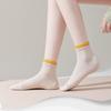 5 Paar Trendige Yoga-Socken Damen Bodensocken Koreanischer Stil Baumwollsocken Sport Tanz Professionell Rutschfeste Silikonsocken