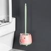 Badezimmer-Reinigungsbürste mit hoher Dichte Niedliche Toiletten-Reinigungsbürste Bodenstehend