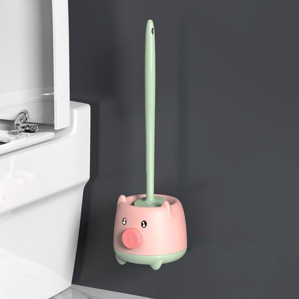 Badezimmer-Reinigungsbürste mit hoher Dichte Niedliche Toiletten-Reinigungsbürste Bodenstehend