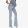 Maternity Jeans Flare Pants Slim Fit High Waist Stretch Casual Daily Wear