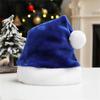 Christmas Santa Hat For Adults And Kids Unisex Velvet Cozy short Plush Red Xmas Hats 1116 New Year's Holiday Party Supplies