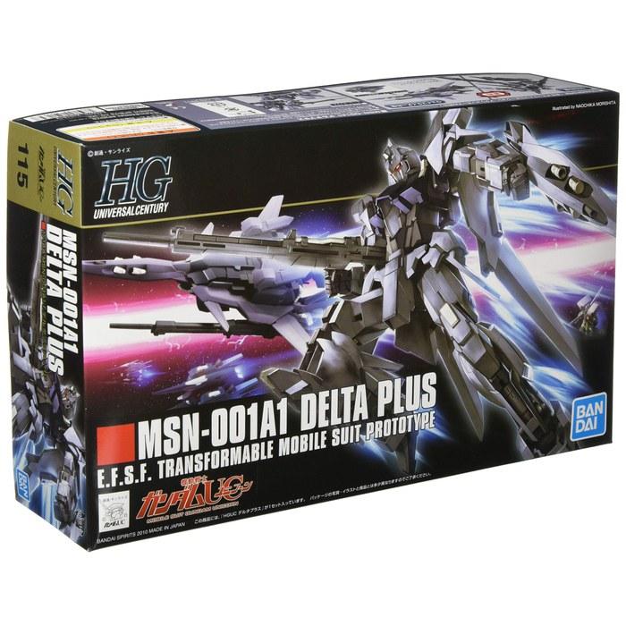 HGUC 1/144 MSN-001A1 Delta Plus (Mobiler Anzug Gundam Einhorn) Multicolor (1 Set)